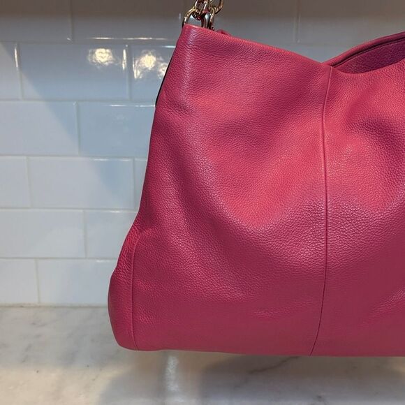 Coach Madison Pebbled Leather Phoebe Hobo Shoulder Bag HTF - Picture 4 of 16